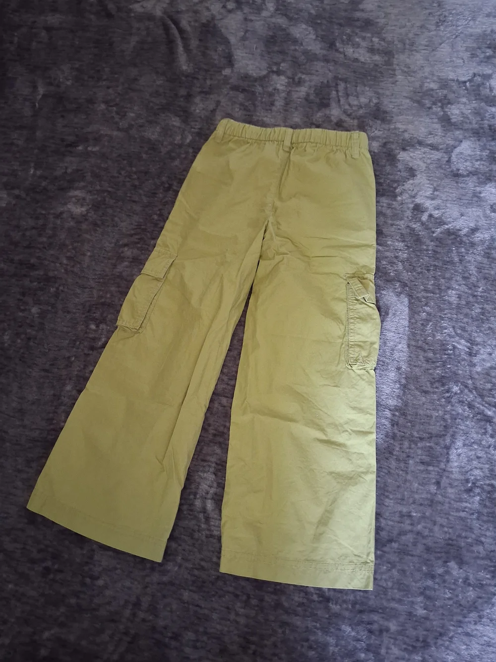 Old Navy Olive Green Wide Leg Cargo Pants Girls Size: S 6-7